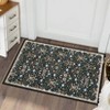 Washable Non Slip Floral Print Vintage Area Rugs for Living Room Bedroom, Soft Low Pile Dining Room Carpet for Home Office - 3 of 4