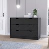 Lyngins Modern 4-Drawer Dresser with 2 Cabintes,Chest of Drawers with Free Handle Design,Storage Furniture for Bedroom,Living Room - 2 of 4