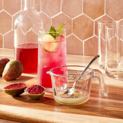 1 Cup Glass Measuring Cup Clear - Figmint&#8482;