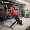 Stamina X Adjustable Ab, Back, and Core Strength Exercise Sit-Up Fitness Hyperextension Weight Bench for At-Home Workouts, Black - 4 of 4