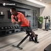 Stamina X Adjustable Ab, Back, and Core Strength Exercise Sit-Up Fitness Hyperextension Weight Bench for At-Home Workouts, Black - image 4 of 4