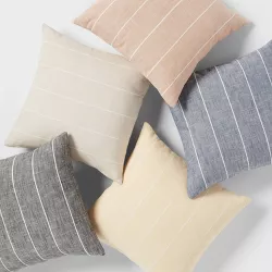 Cotton Striped Square Throw Pillow - Threshold™