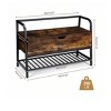 Shoe Bench, Lift Top Shoe Storage Bench, Industrial Shoe Rack Bench With Storage Box, Shoe Rack Organizer For Entryway, Bedroom, Closet, Living Room, - 4 of 4