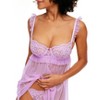 Adore Me Women's Keara Babydoll Lingerie - 3 of 4