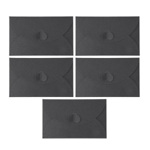 Unique Bargains Heart-shaped Invitation Envelopes for Greeting Cards Wedding Birthday Christmas 5 Pcs - 1 of 4