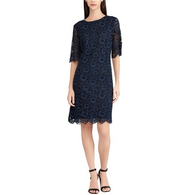 American Living Womens Floral-Lace Mini Dress