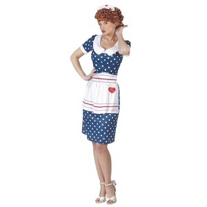 Halloween Express Women's I Love Lucy Halloween Costume - Size Medium - - 1 of 3