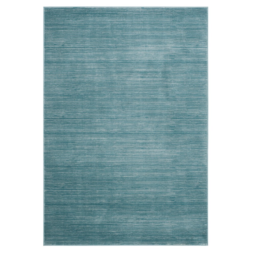 6'x9' Solid Loomed Area Rug Aqua - Safavieh