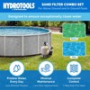 Swimline Hydrotools 24 Inch Sand Filter Combo Set with Stand and Multi-Port Valve for 21,000 Swimming Pools, 300 Pound Sand Capacity - 2 of 4