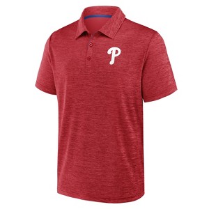 MLB Philadelphia Phillies Men's Heather Polo T-Shirt - 1 of 3