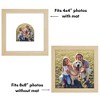 Americanflat 8" x 8" Picture Frame with Mat - Arch Design - Stylish Decor for Living Rooms, Dorms, Offices & More - 4 of 4