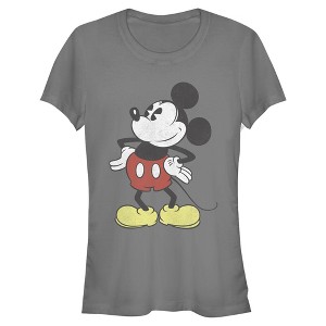 Juniors Mickey & Friends Power Pose Mickey T Shirt - 1 of 2