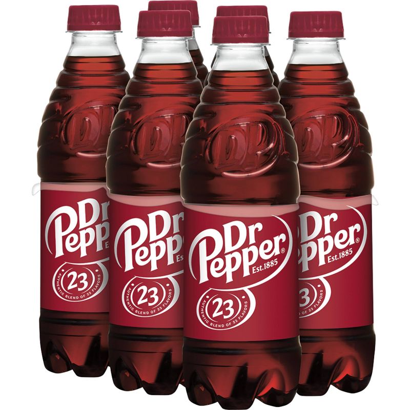 Dr Pepper Soda Bottles - 6pk/16.9 fl oz, 3 of 8