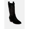 Mae Embroidery Detail Cowboy Boots - 2 of 4