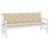vidaXL Garden Bench Cushions 2 pcs Beige 70.9"x19.7"x2.8" Oxford Fabric - 4 of 4