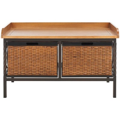 Noah 2 Drawer Wooden Storage Bench  - Safavieh