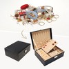 Unique Bargains PU Leather 2 Layer Jewelry Box with Mirror - 2 of 4
