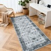 Area Rugs Washable Non-Slip Low Pile Ultra Soft Indoor Under Table Area Rug Carpet for Bedroom Living Room - 2 of 4