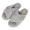 Jessica Simpson Womens Cross Band Plush Slide Slipper Slide - 4 of 4