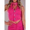 HalloweenCostumes.com Women's Pink Retro Cowgirl Costume | Cowgirl Costumes - 3 of 3