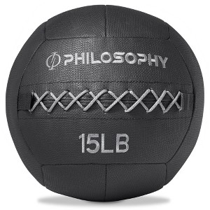 Philosophy Gym Wall Ball - Soft Shell Weighted Medicine Ball with Non-Slip Grip - 1 of 4