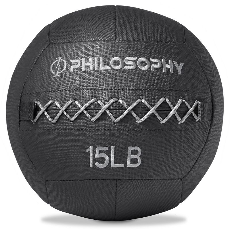 Philosophy Gym Wall Ball - Soft Shell Weighted Medicine Ball with Non-Slip Grip, 1 of 8