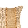 20" x 20"  Waki Geometric Pattner Ochre Square Decorative Outdoor Accent Throw Pillow - 3 of 4