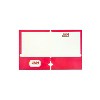 JAM Paper Glossy 3 Hole Punched 2-Pocket Folders Hot Pink 50/Pack (385GHPFUCZ) - 2 of 4