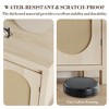 Modern Sideboard - Feature Rattan Storage Cabinet with Adjustable Shelves and Doors, Bohemian Style Small Console Cabinet - 3 of 4