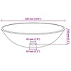 vidaXL Basin Tempered Glass 16.5 in. Transparent - 4 of 4