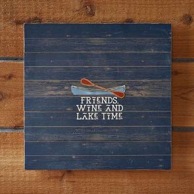 tagltd Friends Wine Time Wall Art 24 x 24 x 0.25 Inches.
