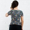 Calypsa Women's UPF 50+ Short Sleeve Adele Swim Top - 3 of 4