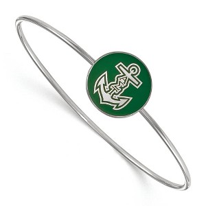 Black Bow Jewelry Sterling Silver Alpha Sigma Tau Greek Life Bangle Bracelet 7 Inch - 1 of 3
