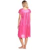 Casual Nights Women's Fancy Lace Neckline Silky Tricot Nightgown - 2 of 4