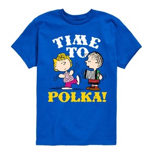 Boys' - Peanuts - Time To Polka Short Sleeve Graphic T-Shirt - 1 of 4