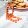 Unique Bargains Cookie Mould Cutter New Wave Square Press Cookie Cutter Hand Washable Stainless Steel Plastic 5.5"x6.3"1.8" 1Pcs - 2 of 4