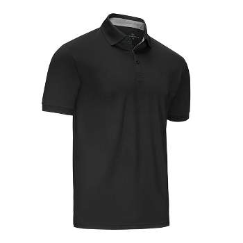 Mio Marino - Designer Golf Polo Shirt - Black, Size: Xx-large : Target