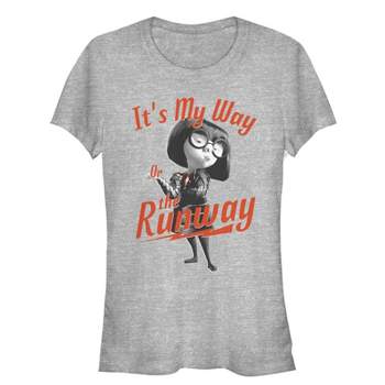 Juniors Womens The Incredibles 2 Edna Mode My Way or Runway T-Shirt
