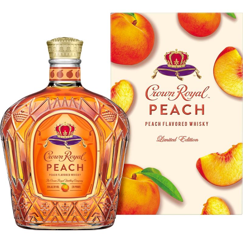 Crown Royal Peach Flavored Canadian Whisky - 750ml Bottle, 3 of 9