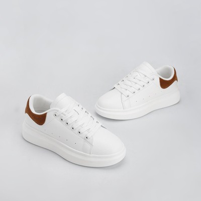 Женские кроссовки BERNESS Women's Holly Lace-Up Platform Sneakers Leopard 9 — фото 7