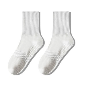 Anna-Kaci 2 Pairs Women's Yoga Non-Slip Crew Socks with Gripped Soles for Pilates and Home Workouts - 1 of 4