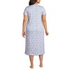 Lands' End Women's Cotton Short Sleeve Midcalf Nightgown - 2 of 3