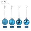 Unique Bargains Acrylic DIY Craft Party Christmas Tree Ornament Hanging Balls 1.57" 24 Pcs - 3 of 4