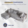 MAXYOYO 104" Modular Sectional Sofa Couch, with L-Shape Chaise, Modern Boneless Couch for Living Room, No Assembly Required - 2 of 4