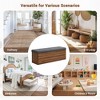 CAVINAS Storage Ottoman Bench with Adjustable Shelves,Storage Ottoman with Double Doors,Sorage Bench for Bedroom,Entryway,Hallway - 4 of 4