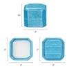 Unique Bargains Portable Double Slots Velvet Jewelry Ring Box for Proposal Engagement Wedding - 3 of 4