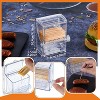 2 Pieces Toothpick Dispenser Creative Clear Knob Switch Acrylic Toothpick Holder Automatic Box for Table & Kitchen - 2 of 4
