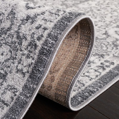 Toscana Gray and Ivory Abstract Rectangular Rug