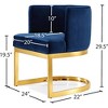 Meridian Furniture,Gianna Velvet Dining Chair - 4 of 4