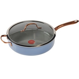 T-fal 5.5qt Ceramic Nonstick Jumbo Cooker, Preserve Ceramic,Ocean Blue - 1 of 4
